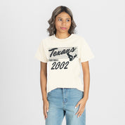 HOUSTON TEXANS OLD SCHOOL CLASSIC FIT COTTON BLEND CREWNECK TEE