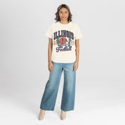 ILLINOIS FIGHTING ILLINI RAISED ON VICTORY CLASSIC FIT COTTON BLEND CREWNECK TEE