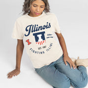 ILLINOIS FIGHTING ILLINI YOU KNOW OUR NAME CLASSIC FIT COTTON BLEND CREWNECK TEE