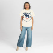 ILLINOIS FIGHTING ILLINI YOU KNOW OUR NAME CLASSIC FIT COTTON BLEND CREWNECK TEE