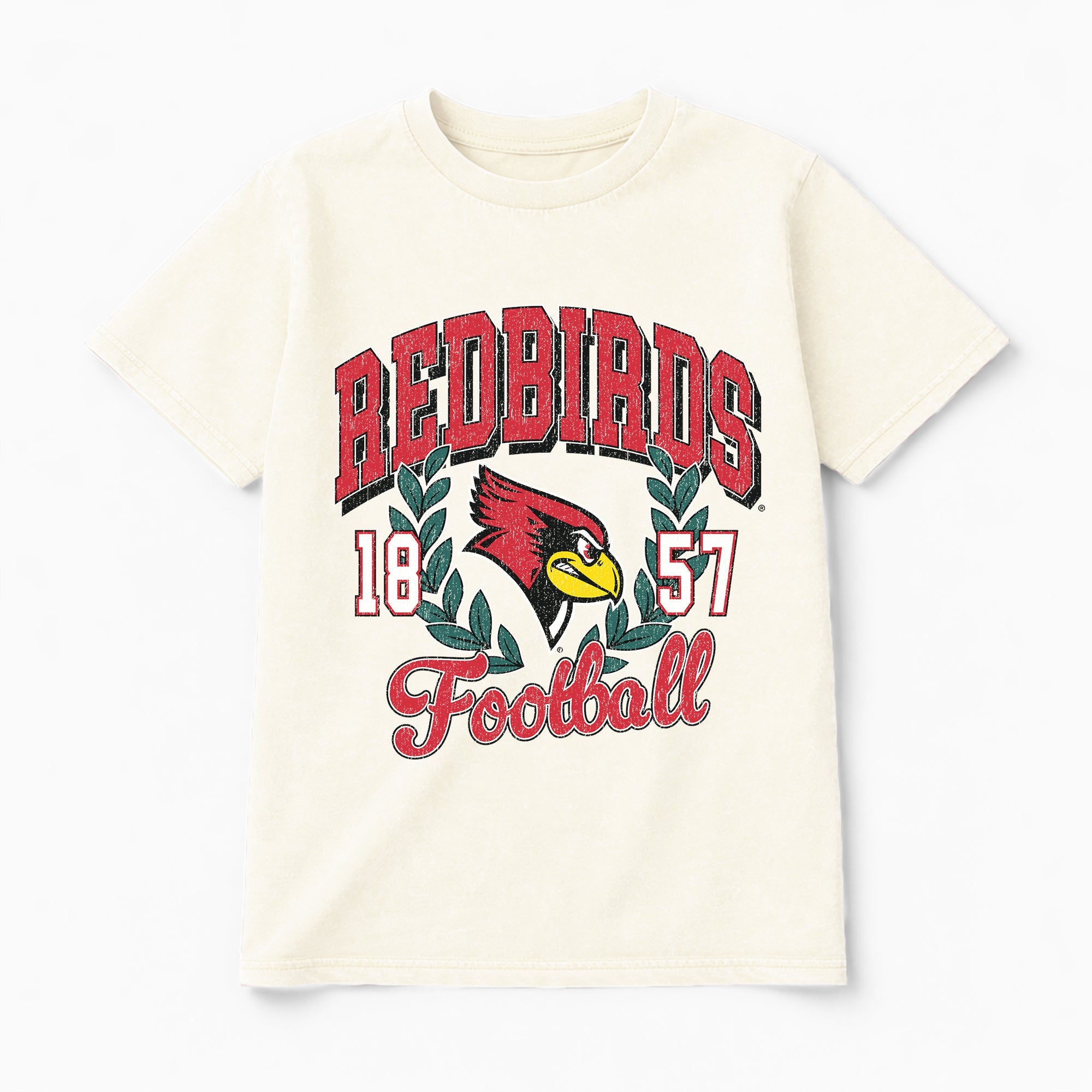 ILLINOIS STATE REDBIRDS RAISED ON VICTORY CLASSIC FIT COTTON BLEND CREWNECK TEE