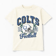 INDIANAPOLIS COLTS RAISED ON VICTORY CLASSIC FIT COTTON BLEND CREWNECK TEE
