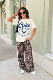 INDIANAPOLIS COLTS YOU KNOW OUR NAME CLASSIC FIT COTTON BLEND CREWNECK TEE