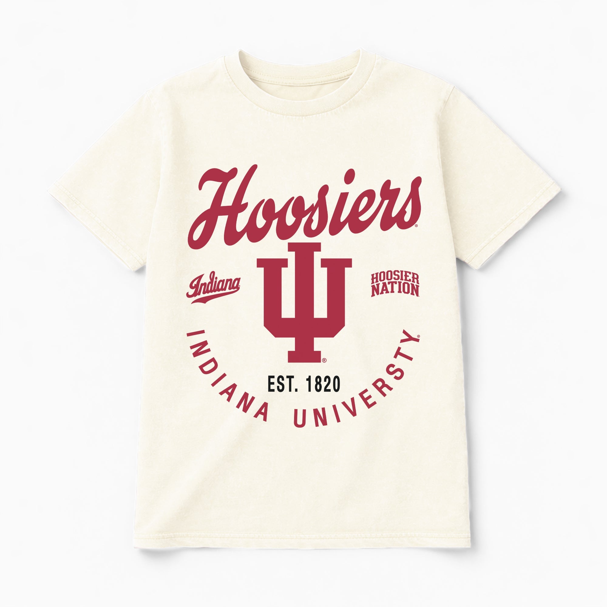 INDIANA HOOSIERS YOU KNOW OUR NAME CLASSIC FIT COTTON BLEND CREWNECK TEE