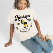 IOWA HAWKEYES YOU KNOW OUR NAME CLASSIC FIT COTTON BLEND CREWNECK TEE