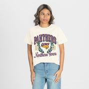 NORTHERN IOWA PANTHERS RAISED ON VICTORY CLASSIC FIT COTTON BLEND CREWNECK TEE