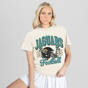 JACKSONVILLE JAGUARS RAISED ON VICTORY CLASSIC FIT COTTON BLEND CREWNECK TEE