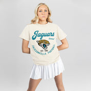 JACKSONVILLE JAGUARS YOU KNOW OUR NAME CLASSIC FIT COTTON BLEND CREWNECK TEE