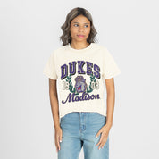JAMES MADISON DUKES RAISED ON VICTORY CLASSIC FIT COTTON BLEND CREWNECK TEE