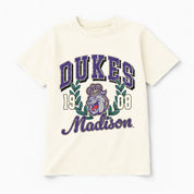 JAMES MADISON DUKES RAISED ON VICTORY CLASSIC FIT COTTON BLEND CREWNECK TEE