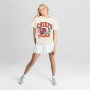 KANSAS CITY CHIEFS RAISED ON VICTORY CLASSIC FIT COTTON BLEND CREWNECK TEE