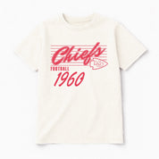KANSAS CITY CHIEFS OLD SCHOOL CLASSIC FIT COTTON BLEND CREWNECK TEE