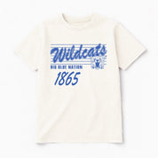 KENTUCKY WILDCATS OLD SCHOOL CLASSIC FIT COTTON BLEND CREWNECK TEE