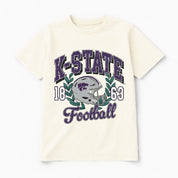 KANSAS STATE WILDCATS RAISED ON VICTORY CLASSIC FIT COTTON BLEND CREWNECK TEE