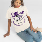 KANSAS STATE WILDCATS YOU KNOW OUR NAME CLASSIC FIT COTTON BLEND CREWNECK TEE