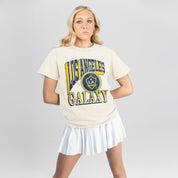 LOS ANGELES GALAXY VICTORY PRIME CLASSIC FIT COTTON BLEND CREWNECK TEE