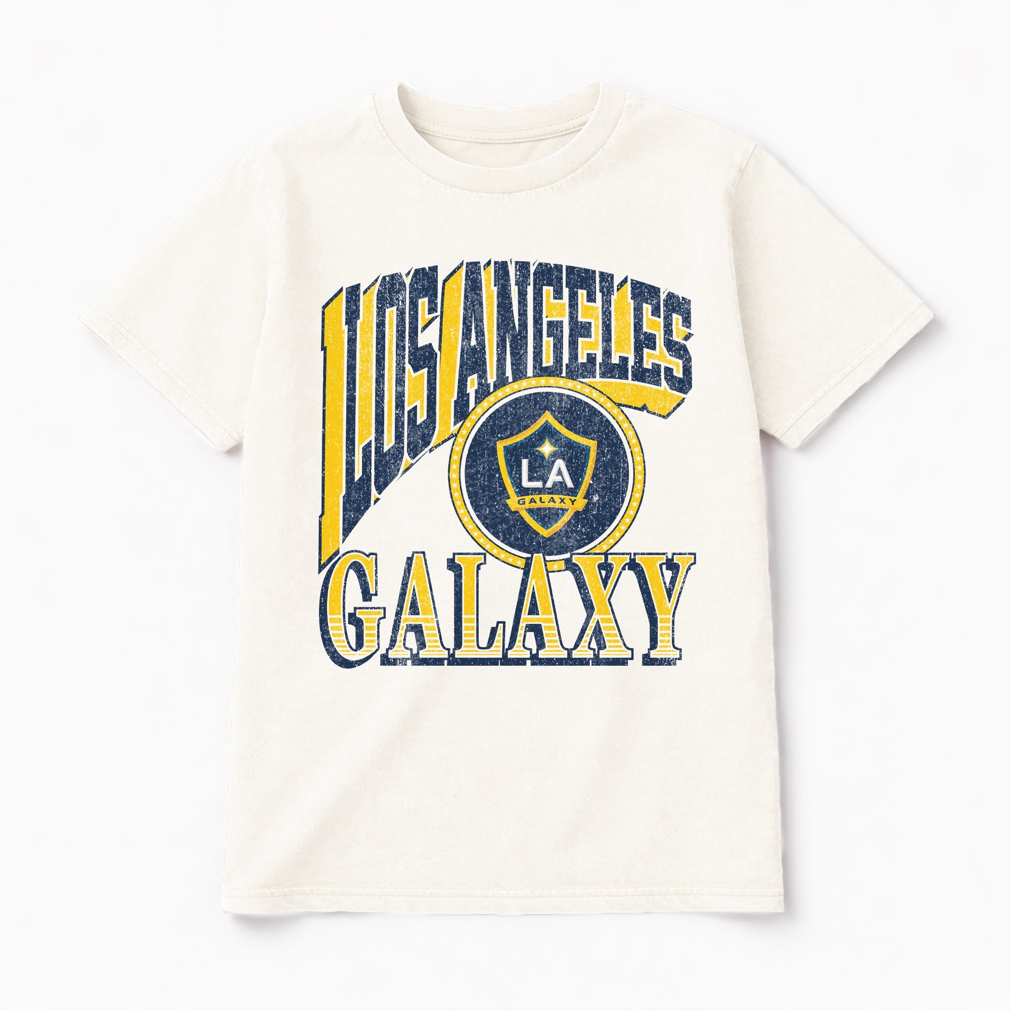 LOS ANGELES GALAXY VICTORY PRIME CLASSIC FIT COTTON BLEND CREWNECK TEE