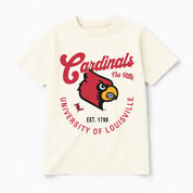 LOUISVILLE CARDINALS YOU KNOW OUR NAME CLASSIC FIT COTTON BLEND CREWNECK TEE