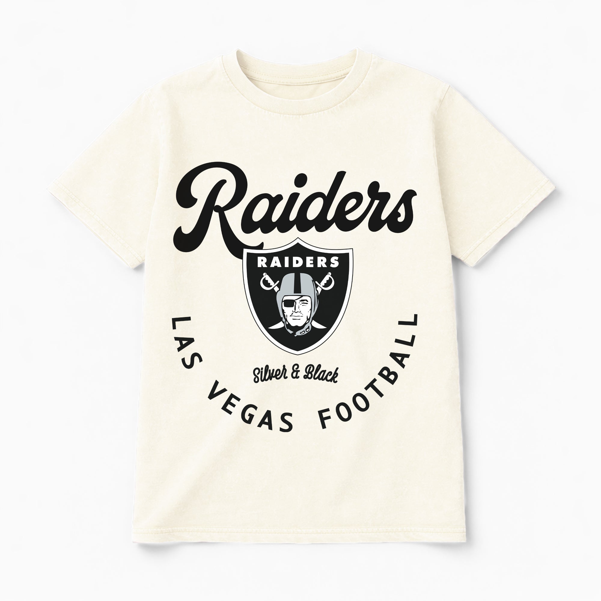LAS VEGAS RAIDERS YOU KNOW OUR NAME CLASSIC FIT COTTON BLEND CREWNECK TEE