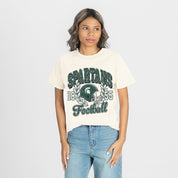 MICHIGAN STATE SPARTANS RAISED ON VICTORY CLASSIC FIT COTTON BLEND CREWNECK TEE