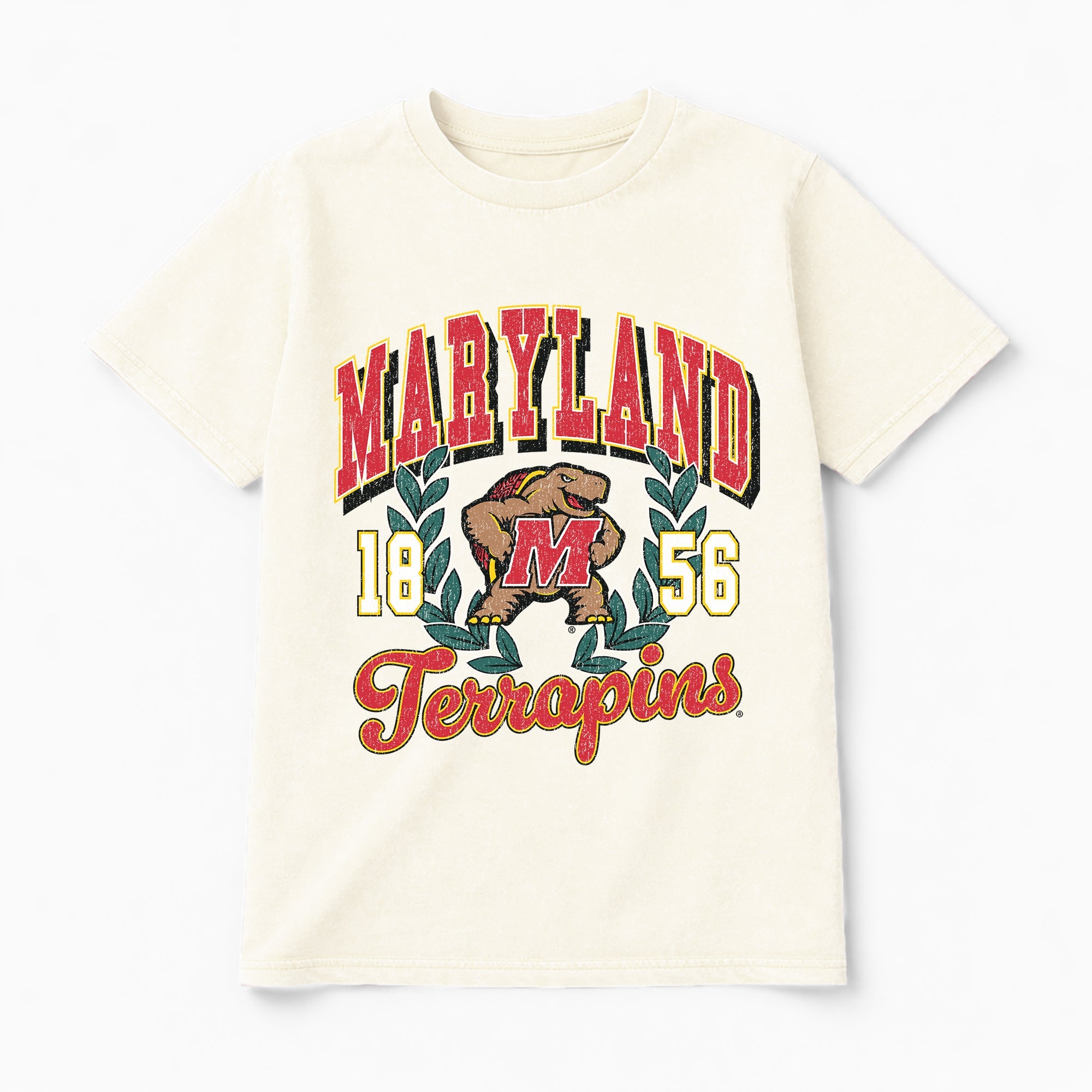 MARYLAND TERRAPINS RAISED ON VICTORY CLASSIC FIT COTTON BLEND CREWNECK TEE