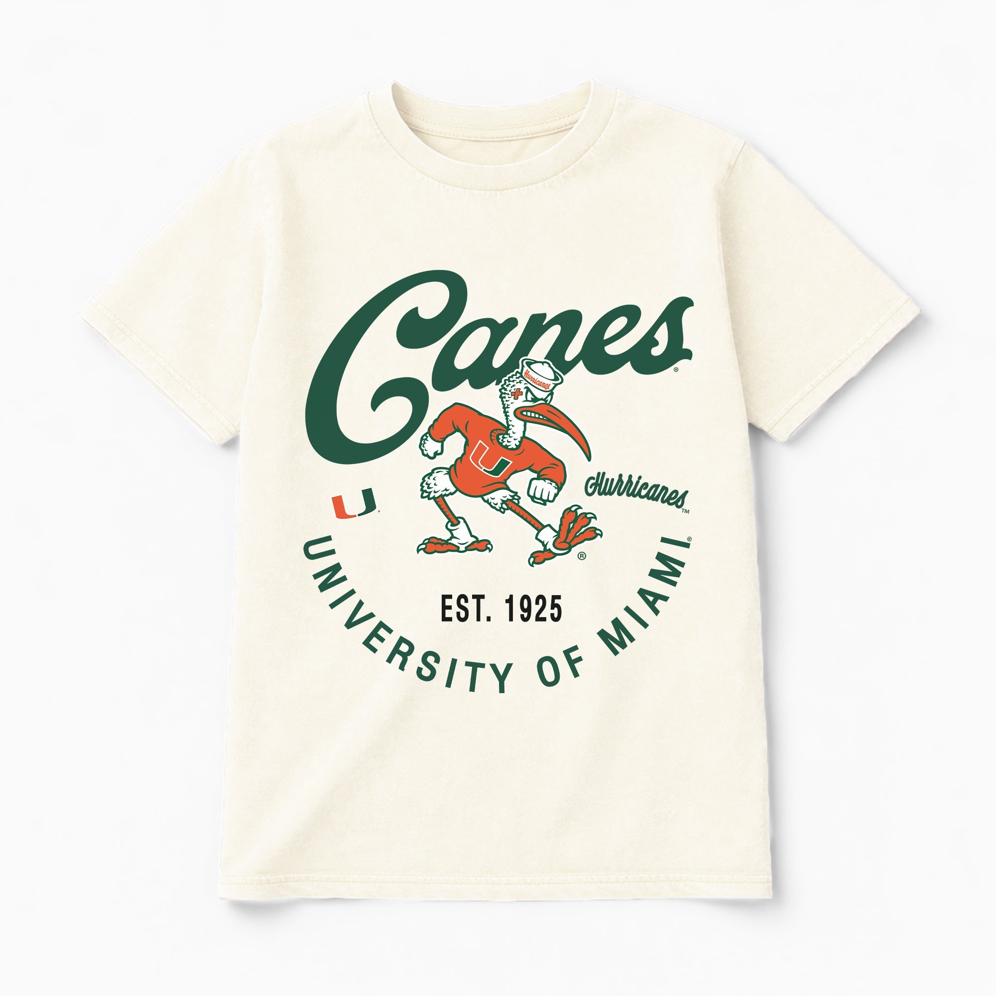 MIAMI HURRICANES YOU KNOW OUR NAME CLASSIC FIT COTTON BLEND CREWNECK TEE