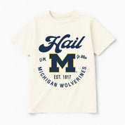 MICHIGAN WOLVERINES YOU KNOW OUR NAME CLASSIC FIT COTTON BLEND CREWNECK TEE