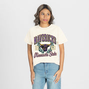 MINNESOTA STATE MANKATO MAVERICKS RAISED ON VICTORY CLASSIC FIT COTTON BLEND CREWNECK TEE