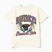 MINNESOTA STATE MANKATO MAVERICKS RAISED ON VICTORY CLASSIC FIT COTTON BLEND CREWNECK TEE