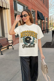 MISSOURI TIGERS RAISED ON VICTORY CLASSIC FIT COTTON BLEND CREWNECK TEE