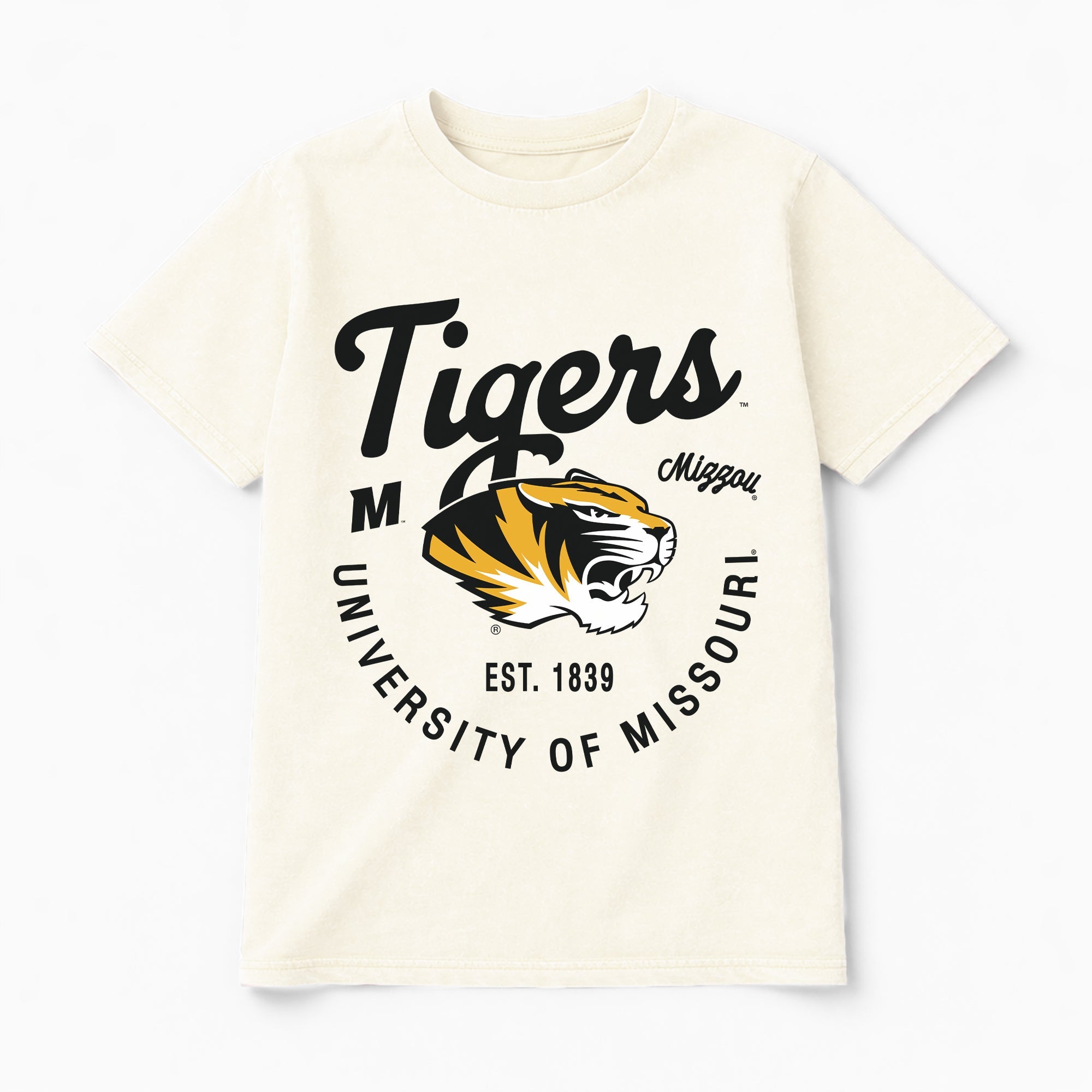 MISSOURI TIGERS YOU KNOW OUR NAME CLASSIC FIT COTTON BLEND CREWNECK TEE