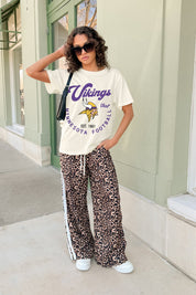 MINNESOTA VIKINGS YOU KNOW OUR NAME CLASSIC FIT COTTON BLEND CREWNECK TEE