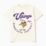 MINNESOTA VIKINGS YOU KNOW OUR NAME CLASSIC FIT COTTON BLEND CREWNECK TEE