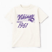 MINNESOTA VIKINGS OLD SCHOOL CLASSIC FIT COTTON BLEND CREWNECK TEE
