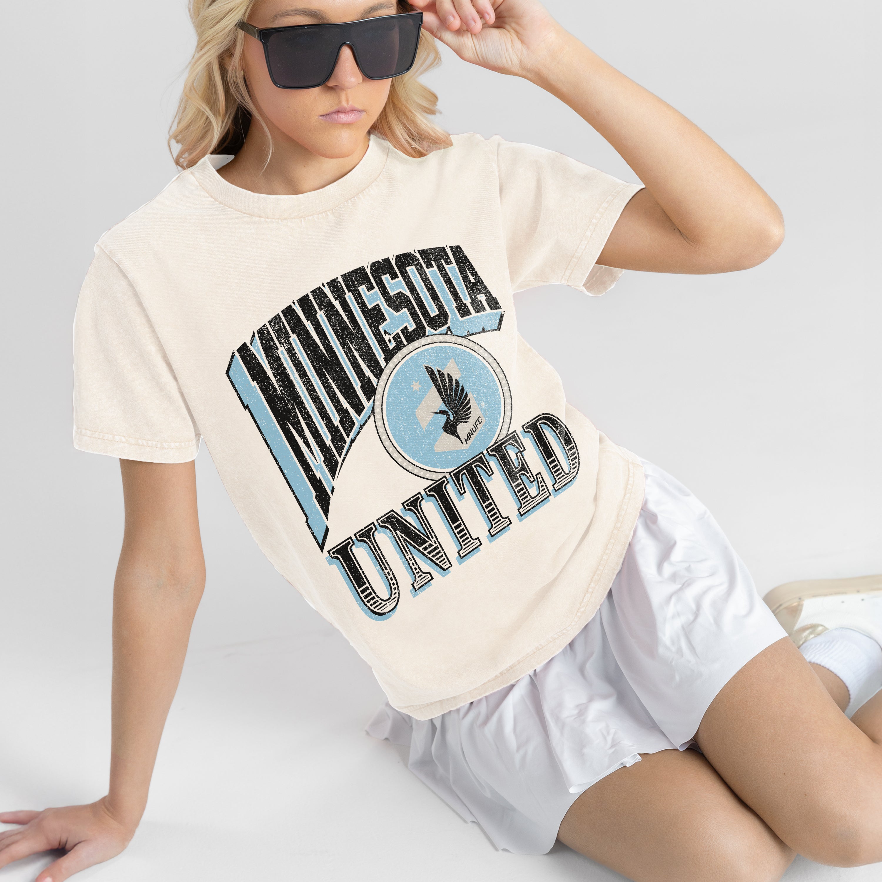 MINNESOTA UNITED VICTORY PRIME CLASSIC FIT COTTON BLEND CREWNECK TEE
