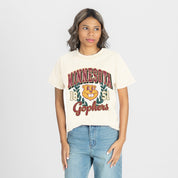 MINNESOTA GOLDEN GOPHERS RAISED ON VICTORY CLASSIC FIT COTTON BLEND CREWNECK TEE