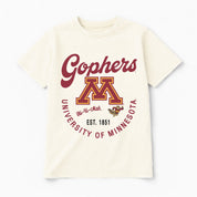 MINNESOTA GOLDEN GOPHERS YOU KNOW OUR NAME CLASSIC FIT COTTON BLEND CREWNECK TEE