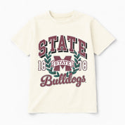 MISSISSIPPI STATE BULLDOGS RAISED ON VICTORY CLASSIC FIT COTTON BLEND CREWNECK TEE