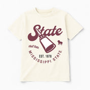 MISSISSIPPI STATE BULLDOGS YOU KNOW OUR NAME CLASSIC FIT COTTON BLEND CREWNECK TEE
