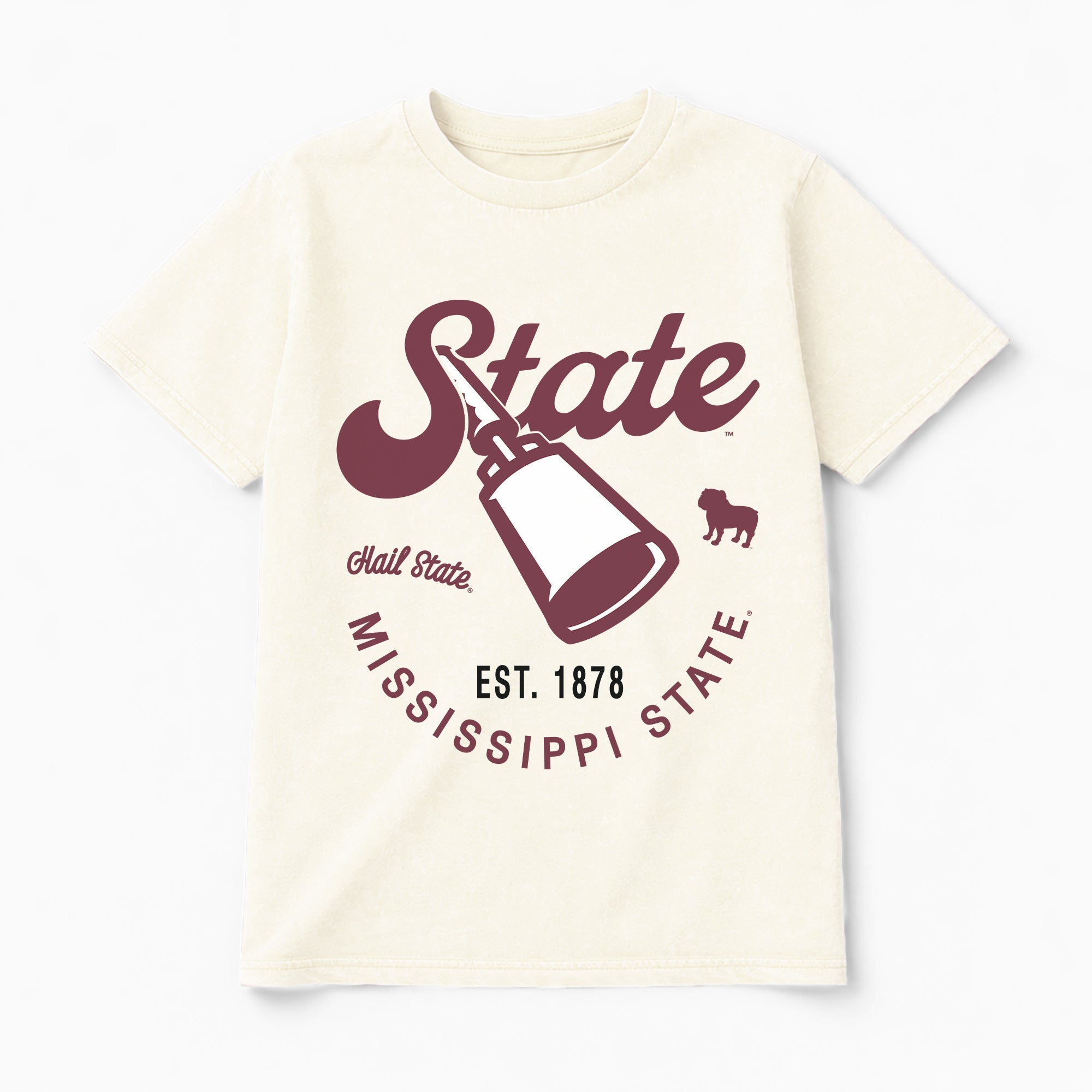 MISSISSIPPI STATE BULLDOGS YOU KNOW OUR NAME CLASSIC FIT COTTON BLEND CREWNECK TEE