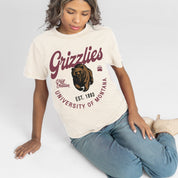MONTANA GRIZZLIES YOU KNOW OUR NAME CLASSIC FIT COTTON BLEND CREWNECK TEE