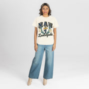 NORTHERN ARIZONA LUMBERJACKS RAISED ON VICTORY CLASSIC FIT COTTON BLEND CREWNECK TEE