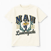 NORTHERN ARIZONA LUMBERJACKS RAISED ON VICTORY CLASSIC FIT COTTON BLEND CREWNECK TEE