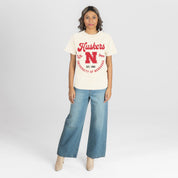 NEBRASKA CORNHUSKERS YOU KNOW OUR NAME CLASSIC FIT COTTON BLEND CREWNECK TEE