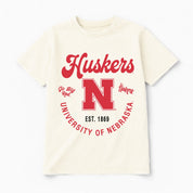 NEBRASKA CORNHUSKERS YOU KNOW OUR NAME CLASSIC FIT COTTON BLEND CREWNECK TEE