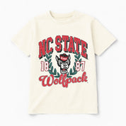NORTH CAROLINA STATE WOLFPACK RAISED ON VICTORY CLASSIC FIT COTTON BLEND CREWNECK TEE