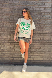 NORTH DAKOTA FIGHTING HAWKS YOU KNOW OUR NAME CLASSIC FIT COTTON BLEND CREWNECK TEE