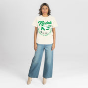 NORTH DAKOTA FIGHTING HAWKS YOU KNOW OUR NAME CLASSIC FIT COTTON BLEND CREWNECK TEE