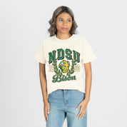 NORTH DAKOTA STATE BISON RAISED ON VICTORY CLASSIC FIT COTTON BLEND CREWNECK TEE