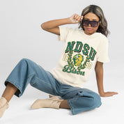 NORTH DAKOTA STATE BISON RAISED ON VICTORY CLASSIC FIT COTTON BLEND CREWNECK TEE